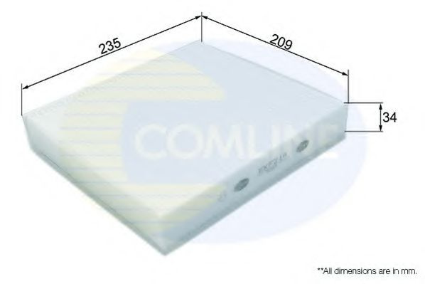 Filtru, aer habitaclu VOLVO S40 II (MS) (2004 - 2016) COMLINE EKF214 piesa NOUA