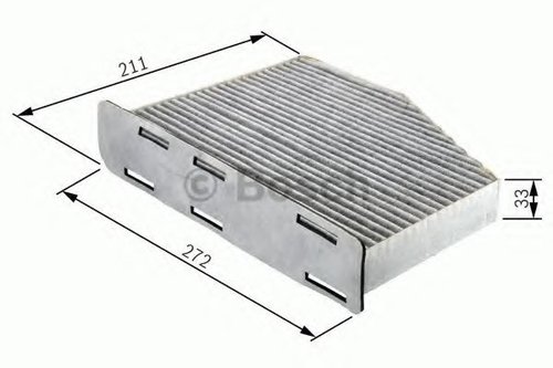 Filtru, aer habitaclu VW BEETLE (5C1) (2011 - 2016) BOSCH 1 987 432 397 piesa NOUA