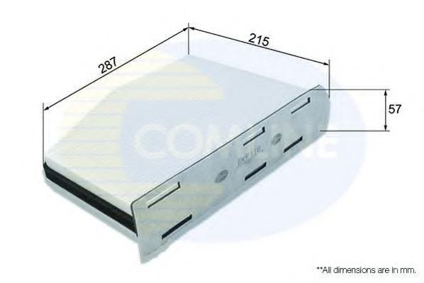 Filtru, aer habitaclu VW PASSAT (3C2) (2005 - 2010) COMLINE EKF118 piesa NOUA