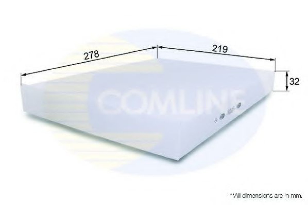 Filtru, aer habitaclu VW TRANSPORTER V bus (7HB, 7HJ, 7EB, 7EJ, 7EF, 7EG, 7HF, 7EC) (2003 - 2016) COMLINE EKF163 piesa NOUA