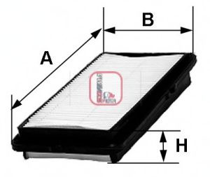 Filtru aer HONDA ACCORD VII Tourer (CM) (2003 - 2008) SOFIMA S 3380 A piesa NOUA