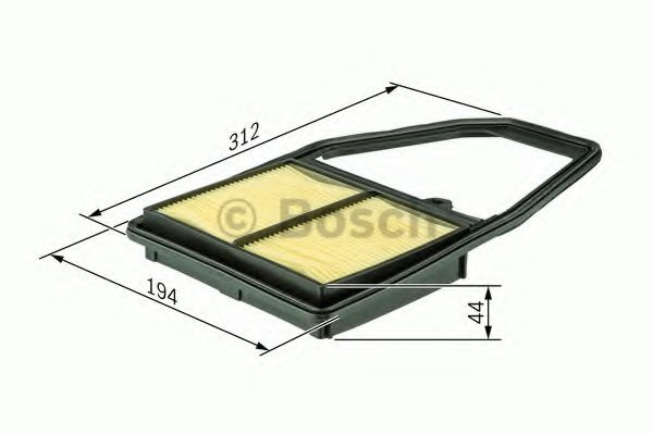 Filtru aer HONDA CIVIC VII Limuzina (ES) (2000 - 2006) BOSCH 1 987 429 176 piesa NOUA