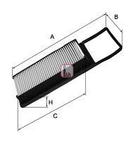 Filtru aer HONDA JAZZ II (GD) (2002 - 2008) SOFIMA S 3232 A piesa NOUA