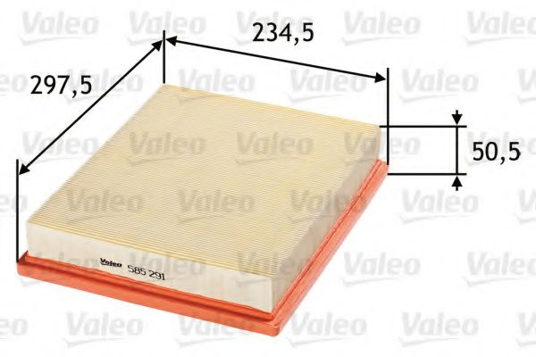 Filtru aer HYUNDAI GRAND SANTA FE (2013 - 2016) VALEO 585291 piesa NOUA