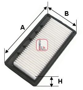 Filtru aer HYUNDAI i10 (PA) (2007 - 2013) SOFIMA S 3468 A piesa NOUA