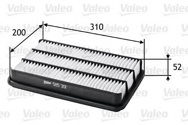 Filtru aer ISUZU TROOPER (UB) (1991 - 2000) VALEO 585301 piesa NOUA