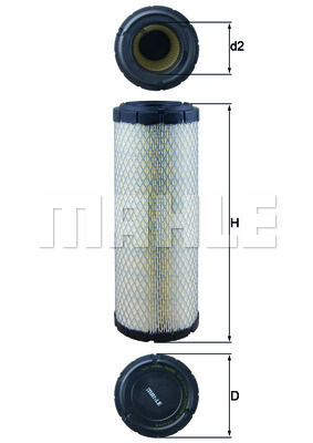 Filtru aer (LX1240 MAHLE KNECHT) FIAT,NEW HOLLAND,PIAGGIO