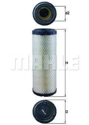 Filtru aer (LX1240 MAHLE KNECHT) FIAT,NEW HOLLAND,PIAGGIO