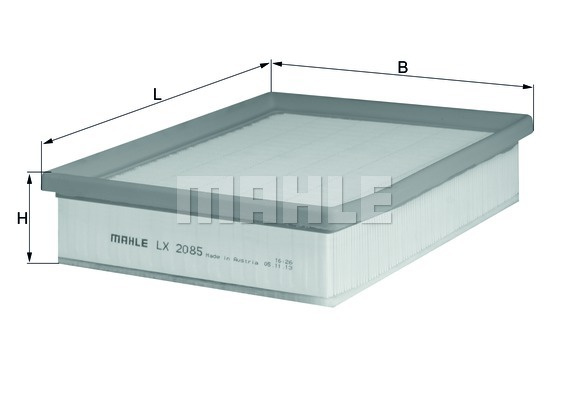 Filtru aer (LX2085 MAHLE KNECHT) RENAULT
