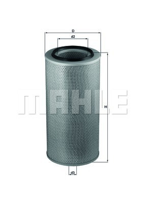Filtru aer (LX271 MAHLE KNECHT) DAF,DEUTZ-FAHR,DRGMLLER,FENDT,FIAT,IVECO,MAN,MERCEDES-BENZ,NEOPLAN,R...