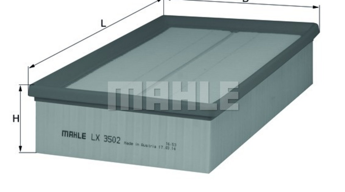 Filtru aer (LX3502 MAHLE KNECHT) AUDI,CUPRA,SEAT,SKODA,VW