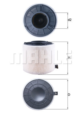 Filtru aer (LX4407 MAHLE KNECHT) AUDI