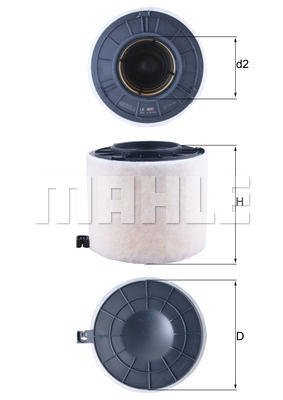 Filtru aer (LX4410 MAHLE KNECHT) AUDI