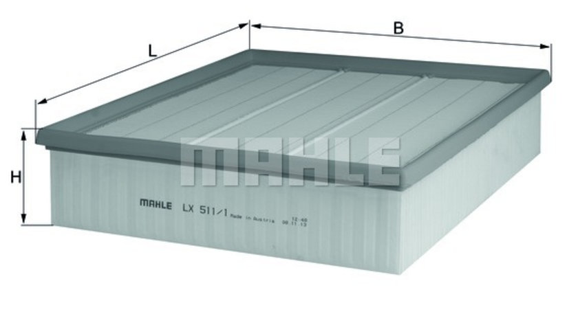 Filtru aer (LX5111 MAHLE KNECHT) MERCEDES-BENZ,VW