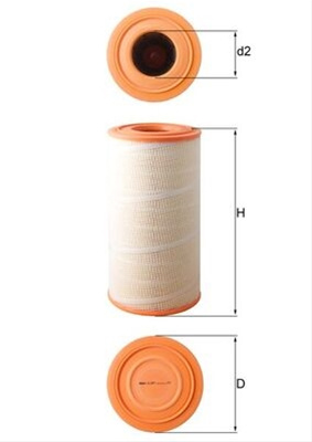 Filtru Aer - Mahle - Nbb - Cod Nou: Man LX 619/1