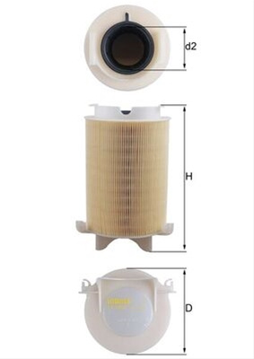 Filtru Aer Mahle Original Audi LX 1566
