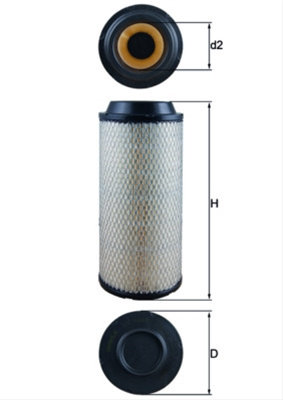 Filtru Aer Mahle Original Kramer LX 1687