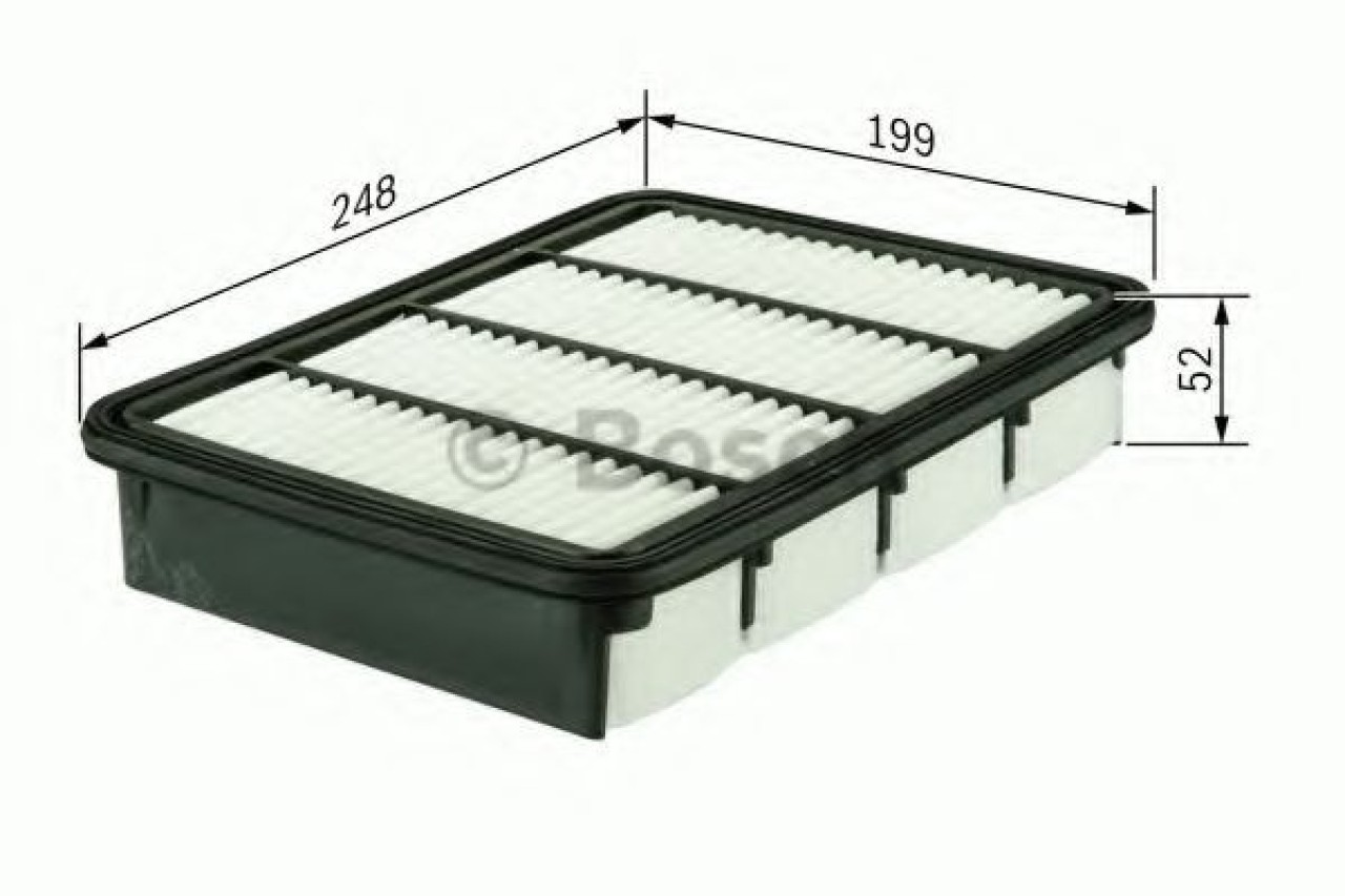 Filtru aer MAZDA B-SERIE (UN) (1998 - 2006) BOSCH F 026 400 165 piesa NOUA
