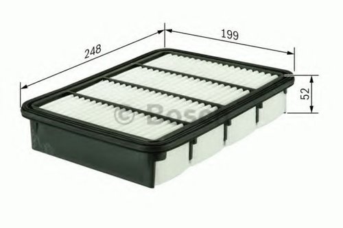 Filtru aer MAZDA B-SERIE (UN) (1998 - 2006) BOSCH F 026 400 165 piesa NOUA