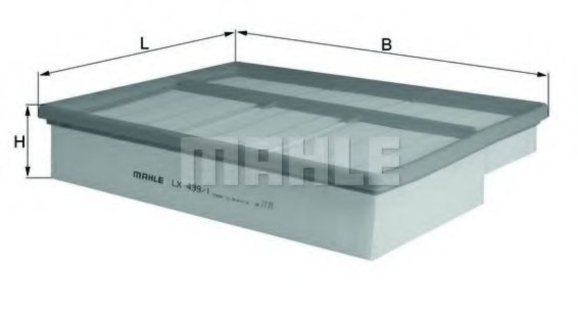 Filtru aer MERCEDES C-CLASS Combi (S202) (1996 - 2001) MAHLE ORIGINAL LX 439/1 produs NOU