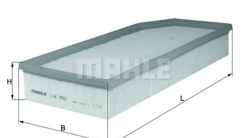 Filtru aer MERCEDES C-CLASS (W203) (2000 - 2007) MAHLE ORIGINAL LX 752 produs NOU