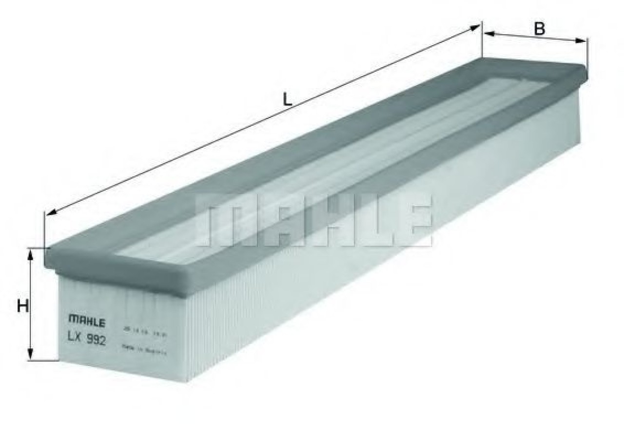 Filtru aer MERCEDES C-CLASS (W203) (2000 - 2007) MAHLE ORIGINAL LX 992 piesa NOUA