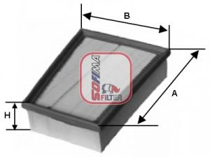 Filtru aer MERCEDES CITAN Panel Van (415) (2012 - 2016) SOFIMA S 3543 A piesa NOUA