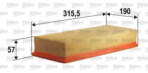 Filtru aer MERCEDES E-CLASS Combi (S210) (1996 - 2003) VALEO 585394 piesa NOUA