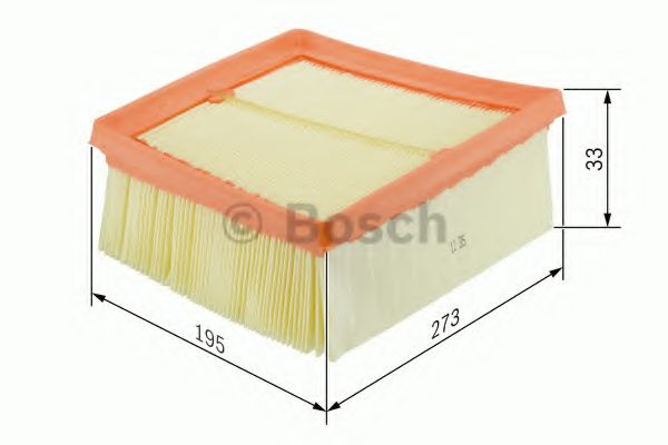 Filtru aer MERCEDES E-CLASS (W211) (2002 - 2009) BOSCH F 026 400 389 piesa NOUA