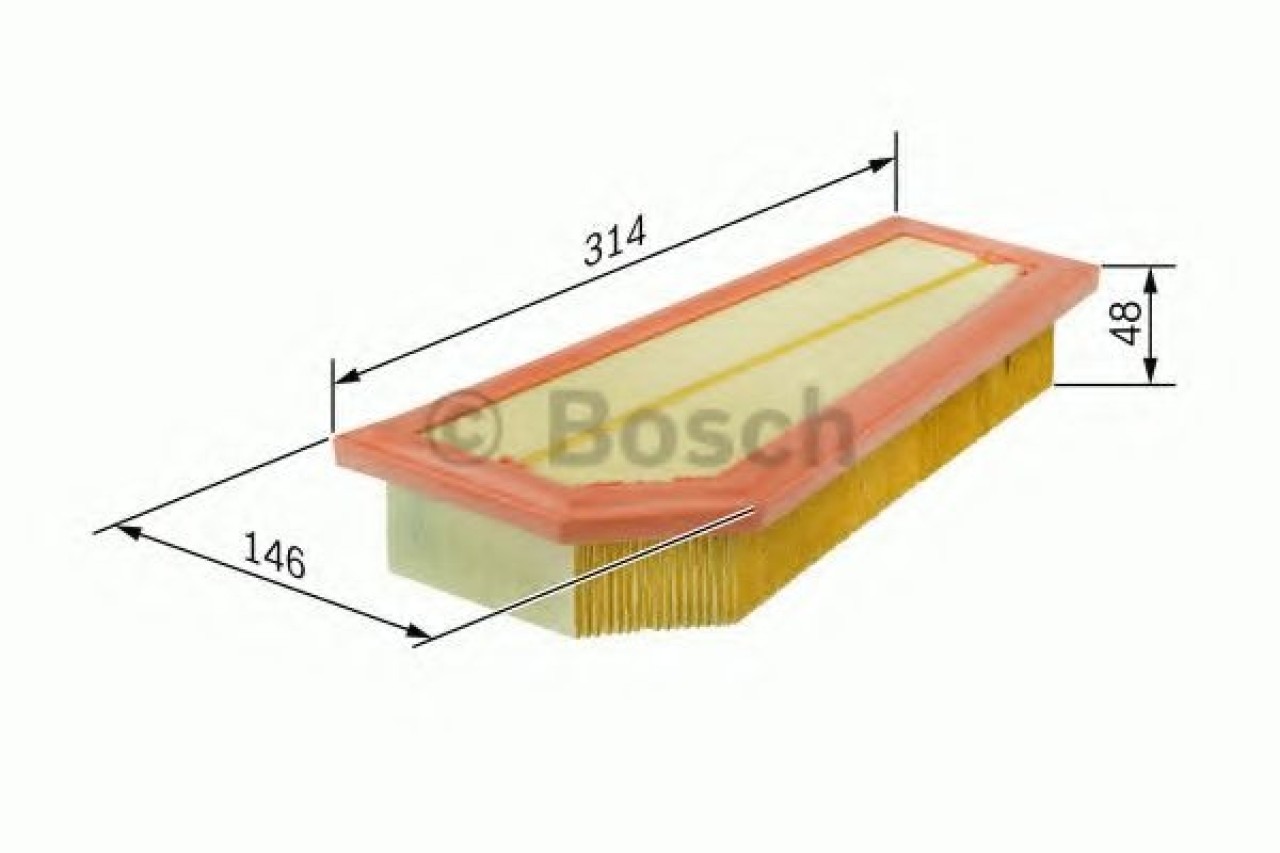 Filtru aer MERCEDES E-CLASS (W212) (2009 - 2016) BOSCH F 026 400 134 piesa NOUA