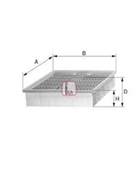 Filtru aer MERCEDES G-CLASS (W460) (1979 - 1993) SOFIMA S 8230 A piesa NOUA