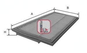 Filtru aer MERCEDES M-CLASS (W164) (2005 - 2011) SOFIMA S 3463 A piesa NOUA