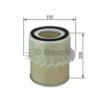 Filtru aer MITSUBISHI L 200 (K7, K6) (1996 - 2007) BOSCH 1 987 429 186 piesa NOUA