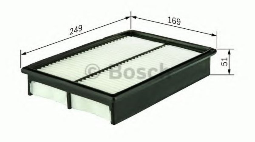 Filtru aer MITSUBISHI OUTLANDER II (CW) (2006 - 2012) BOSCH 1 457 433 952 piesa NOUA