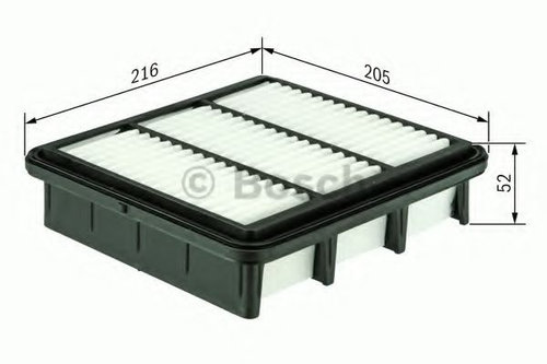 Filtru aer MITSUBISHI PAJERO II Canvas Top (V2_W, V4_W) (1990 - 2000) BOSCH 1 457 433 969 piesa NOUA
