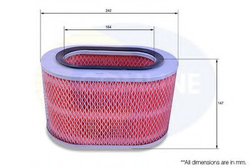 Filtru aer MITSUBISHI PAJERO II Canvas Top (V2_W, V4_W) (1990 - 2000) COMLINE CMB12328 piesa NOUA