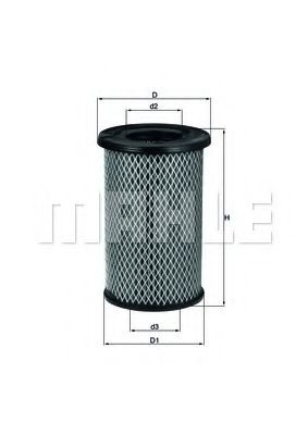 Filtru aer NISSAN PICK UP III (D22) (1997 - 2016) KNECHT LX 2968 piesa NOUA