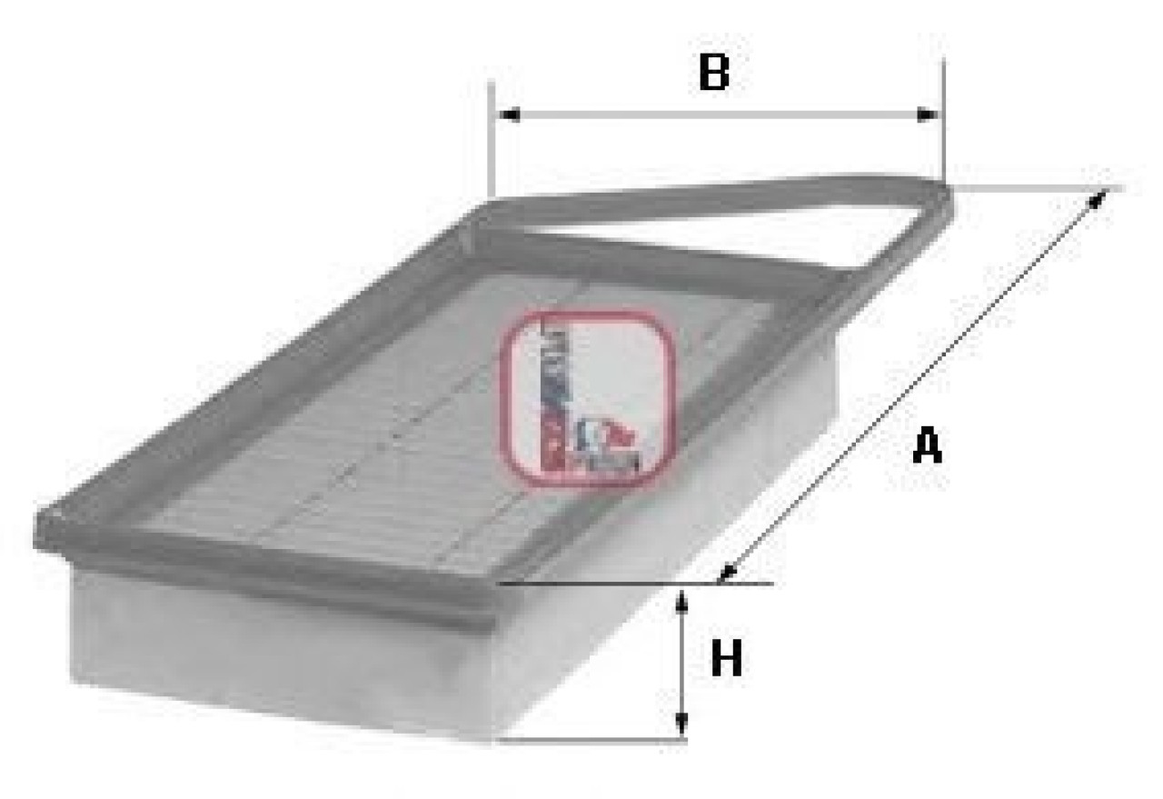 Filtru aer PEUGEOT 206 Hatchback (2A/C) (1998 - 2016) SOFIMA S 5702 A piesa NOUA