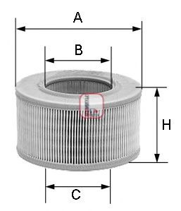 Filtru aer PEUGEOT 306 (7B, N3, N5) (1993 - 2003) SOFIMA S 7239 A piesa NOUA