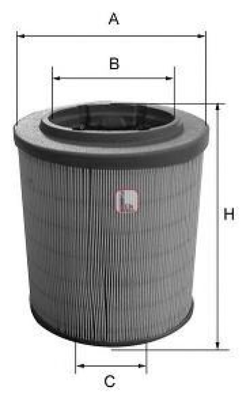 Filtru aer PEUGEOT BOXER platou / sasiu (2006 - 2016) SOFIMA S 7628 A piesa NOUA