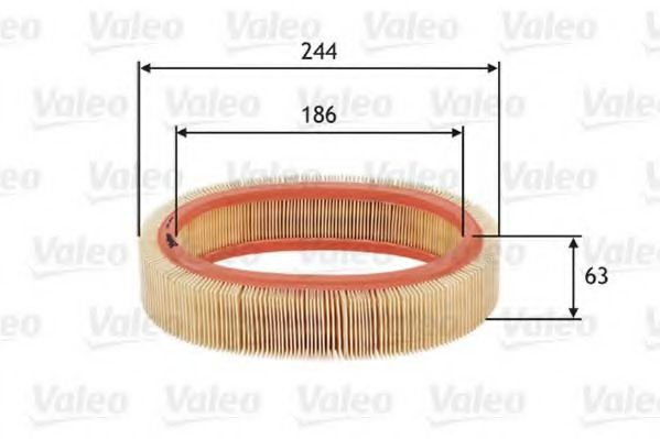 Filtru aer RENAULT CLIO I (B/C57, 5/357) (1990 - 1998) VALEO 585606 piesa NOUA