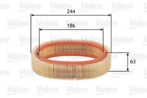 Filtru aer RENAULT CLIO I (B/C57, 5/357) (1990 - 1998) VALEO 585606 piesa NOUA