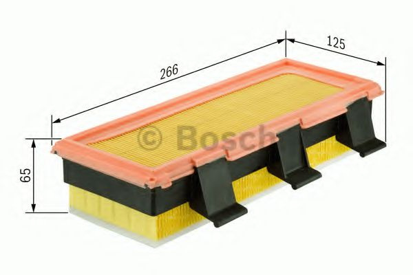 Filtru aer RENAULT SYMBOL I (LB0/1/2) (1998 - 2008) BOSCH 1 457 433 773 piesa NOUA