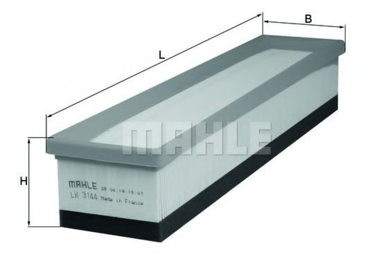 Filtru aer RENAULT SYMBOL II (LU1/2) (2008 - 2013) MAHLE ORIGINAL LX 3144 piesa NOUA