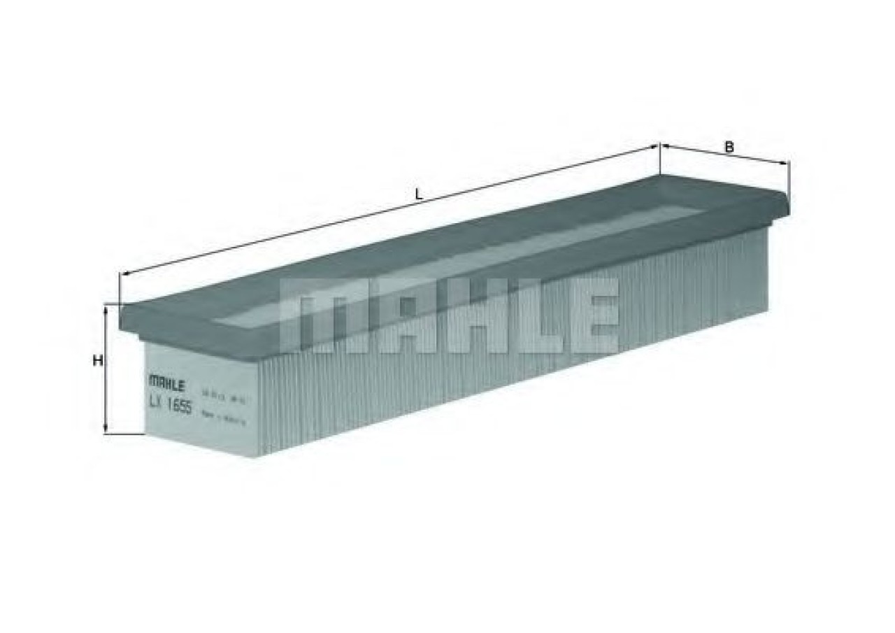 Filtru aer RENAULT SYMBOL II (LU1/2) (2008 - 2013) MAHLE ORIGINAL LX 1655 piesa NOUA
