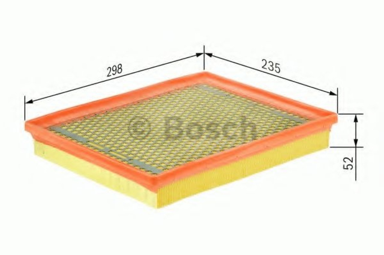 Filtru aer SAAB 9-3 (YS3F) (2002 - 2016) BOSCH 1 457 433 655 piesa NOUA