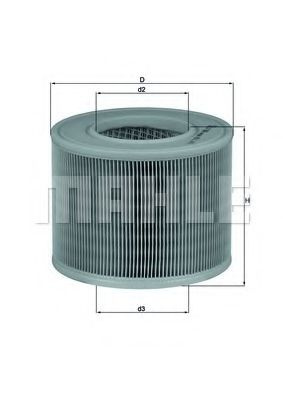 Filtru aer SAAB 9-5 Combi (YS3E) (1998 - 2009) MAHLE ORIGINAL LX 986 piesa NOUA