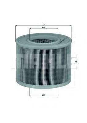 Filtru aer SAAB 9-5 (YS3E) (1997 - 2009) MAHLE ORIGINAL LX 986 piesa NOUA