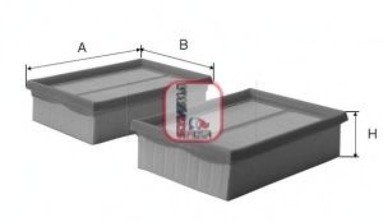 Filtru aer SEAT CORDOBA Vario (6K5) (1999 - 2002) SOFIMA S 0302 A piesa NOUA
