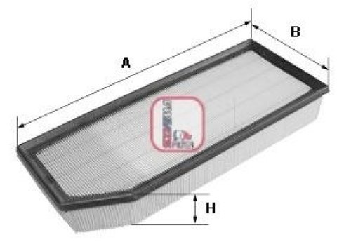 Filtru aer SEAT TOLEDO III (5P2) (2004 - 2009) SOFIMA S 3315 A piesa NOUA